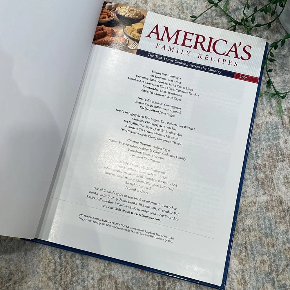 Taste of Home cookbook